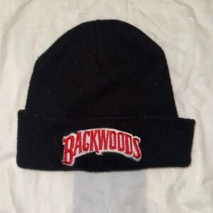 Backwoods Black Cuffed Beanie - Branded Knit Hat
